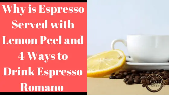 Espresso with Lemon Peel