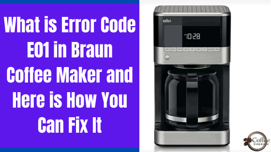 How do I clear the error on my Braun coffee maker?