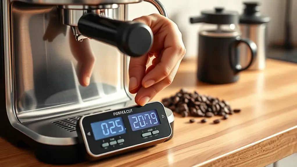 add timer to coffee machine