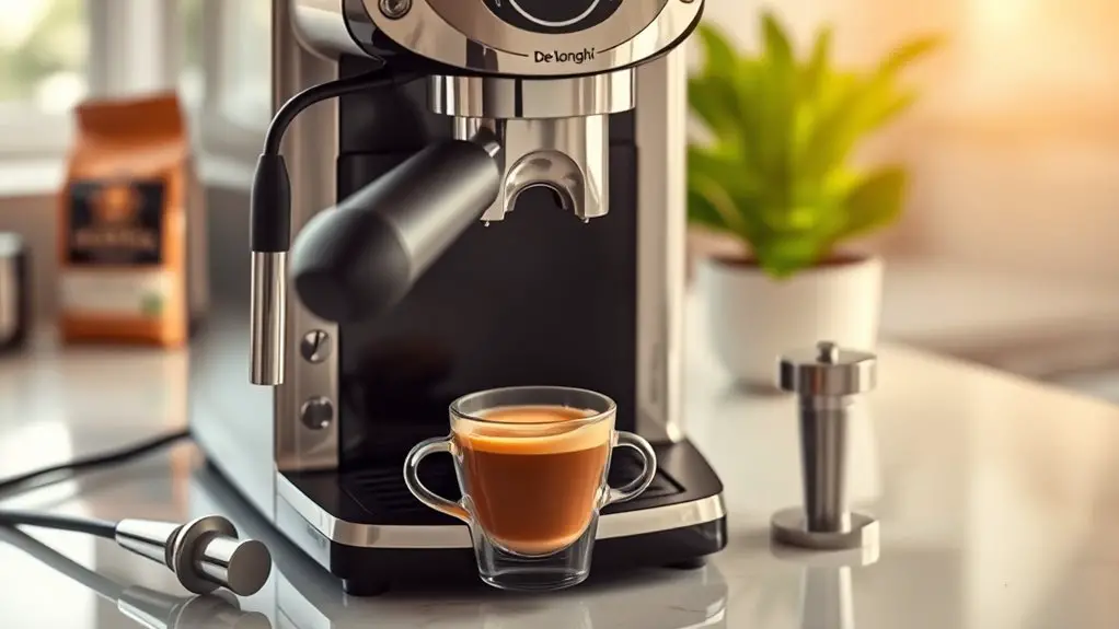 adjust de longhi coffee settings
