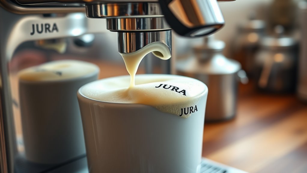 adjust jura coffee froth