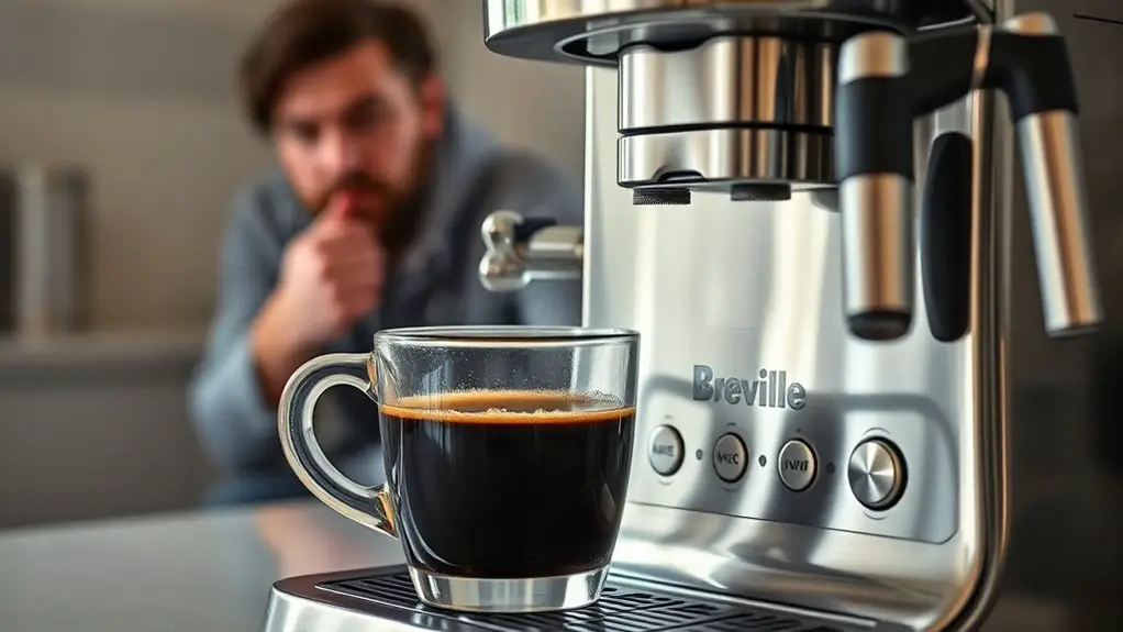 breville coffee maker temperature issues