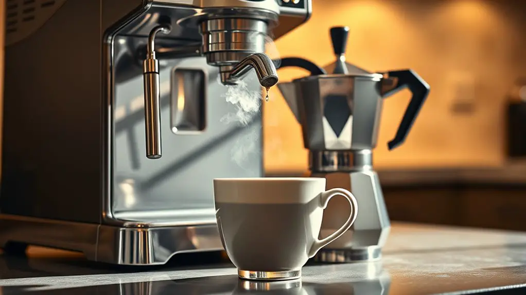 brew espresso with moka pot