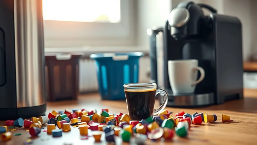 capsule coffee machine waste