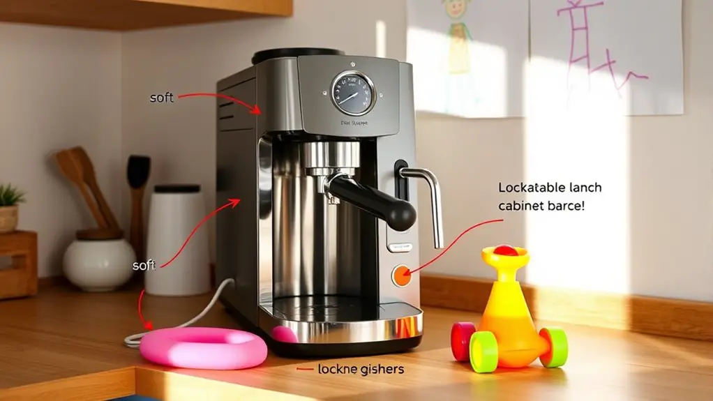 childproofing your coffee machine