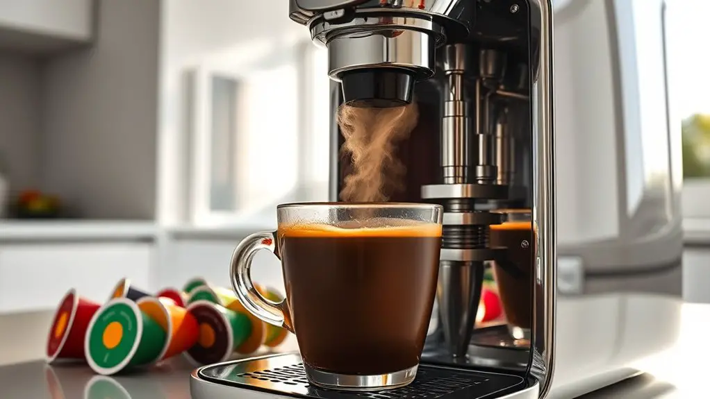 coffee extraction using pods