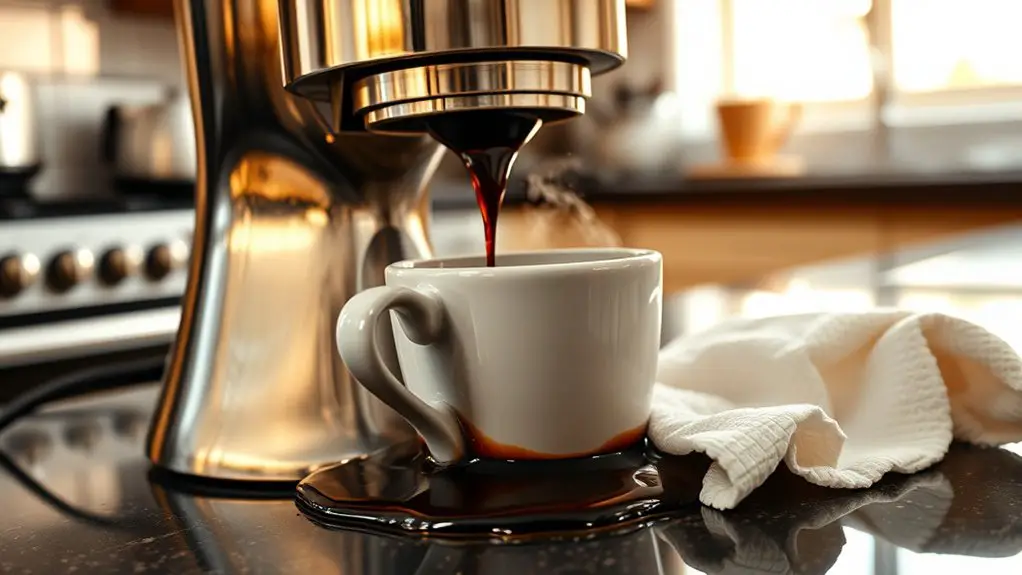 coffee maker overflow solutions