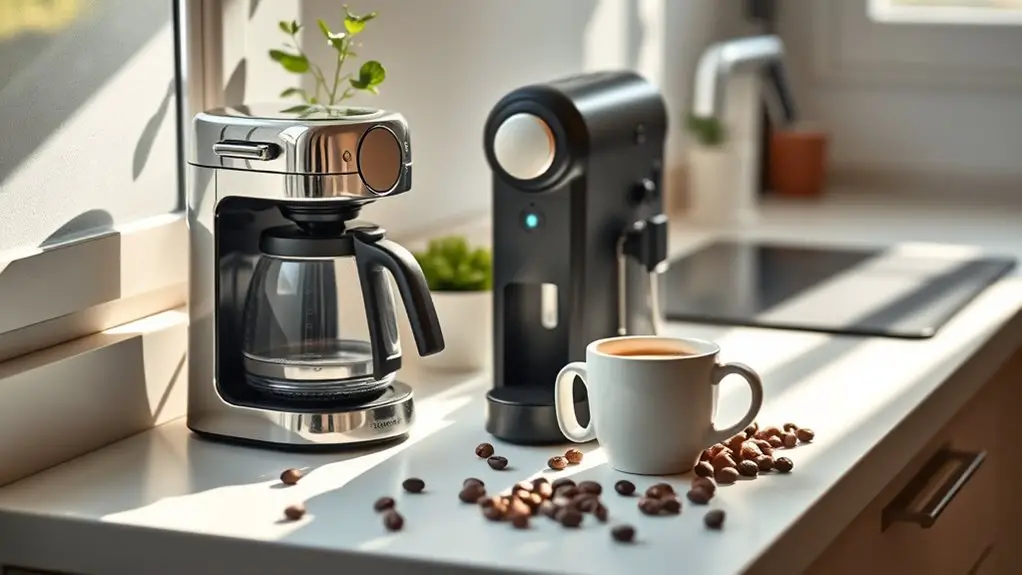 compact coffee makers selection