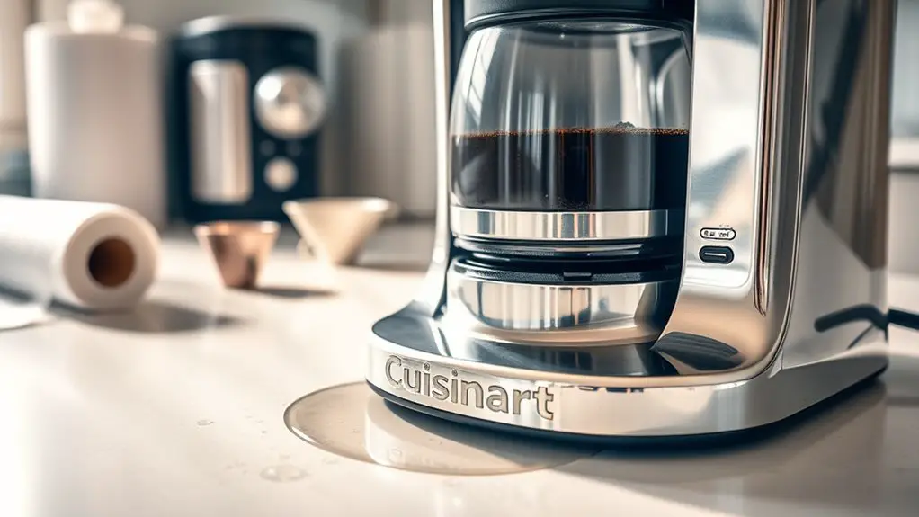 cuisinart coffee maker leaks