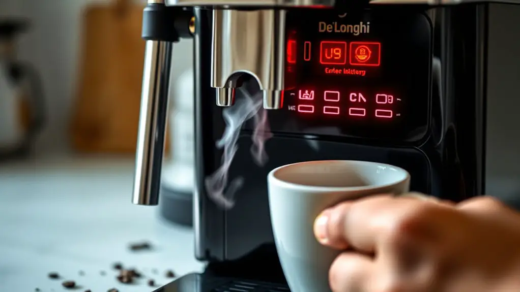 de longhi coffee maker troubleshooting
