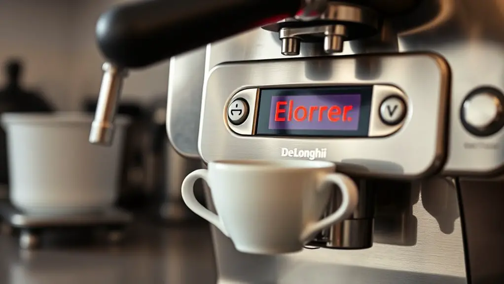 de longhi la specialista error fix