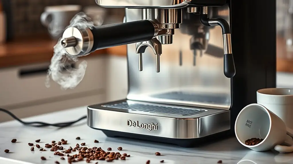 de longhi machine noise issues