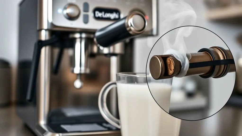 de longhi milk frothing issues