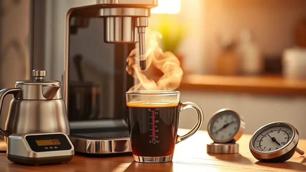 enhancing coffee machine temperature