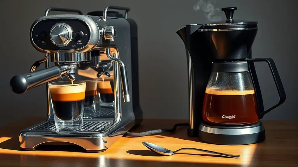 espresso caffeine extraction comparison