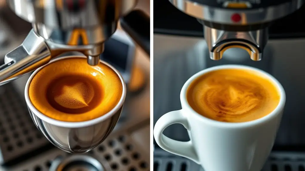 espresso machine crema comparison