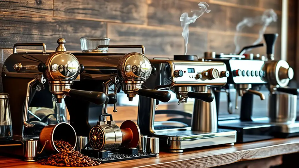 espresso machine development timeline