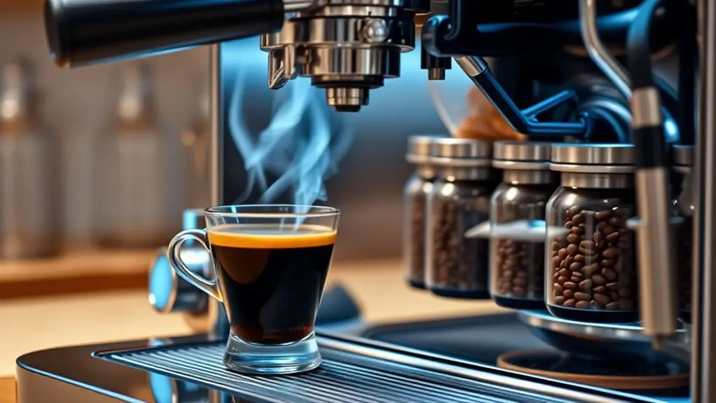 high end coffee machine features
