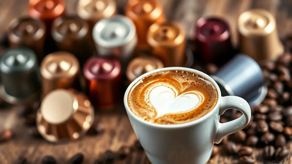 latte focused nespresso capsules selection