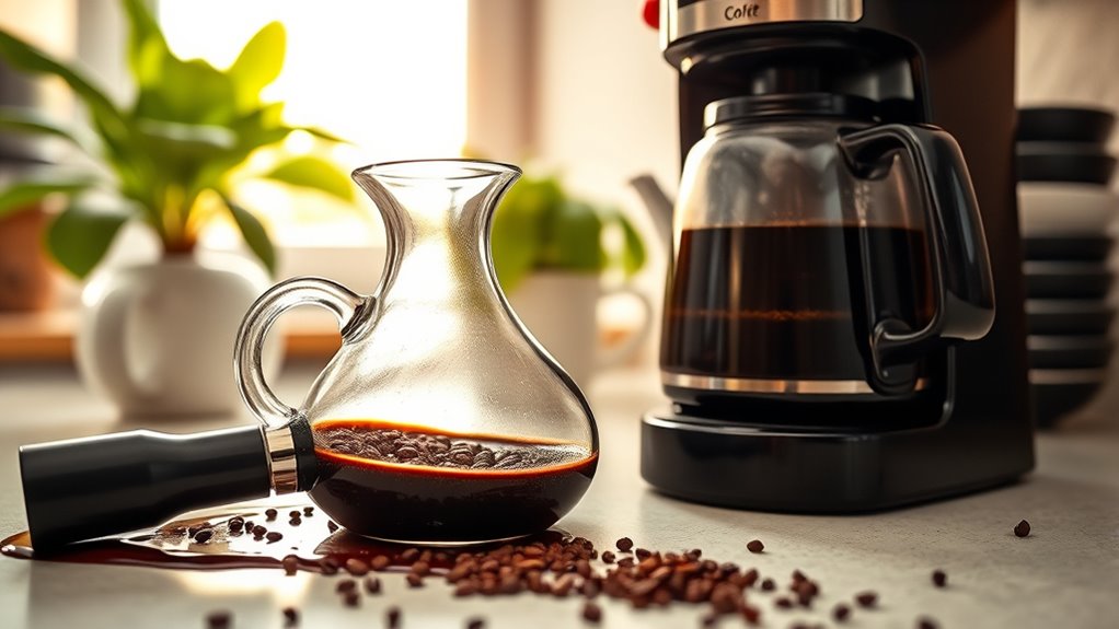 mr coffee maker overflowing issue