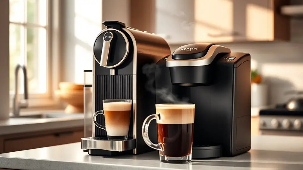 nespresso versus keurig lattes
