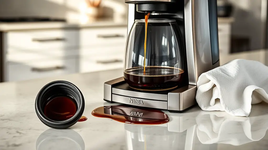 ninja coffee brewer leaks fix