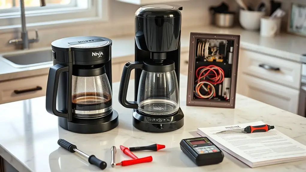 ninja coffee maker issues