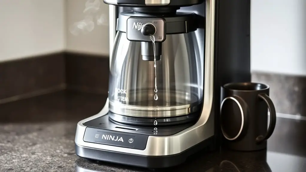 ninja dualbrew water leak