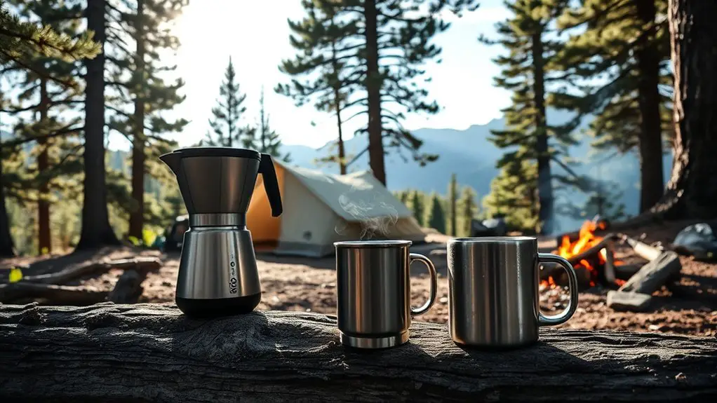 portable coffee makers outdoors