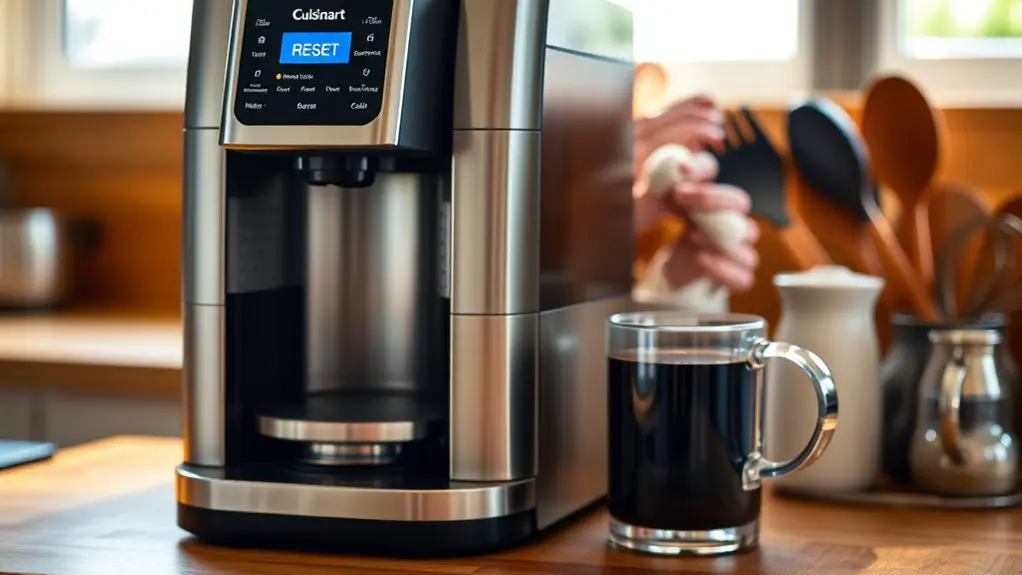 reset cuisinart coffee machine