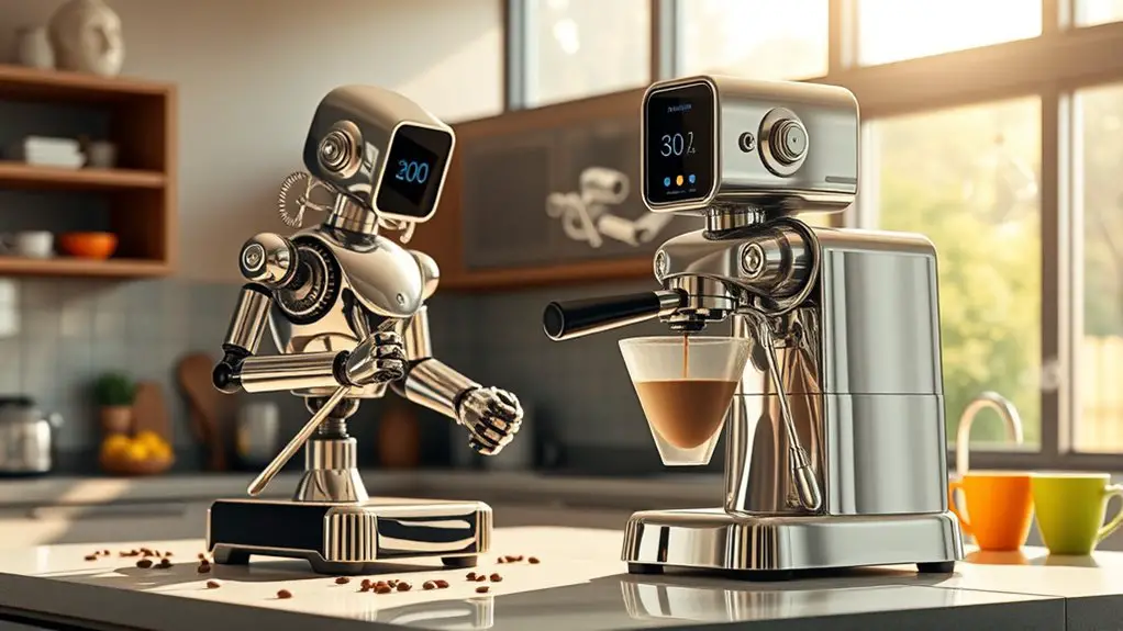 robot barista vs home makers