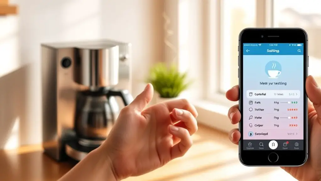 smartphone controlled coffee maker
