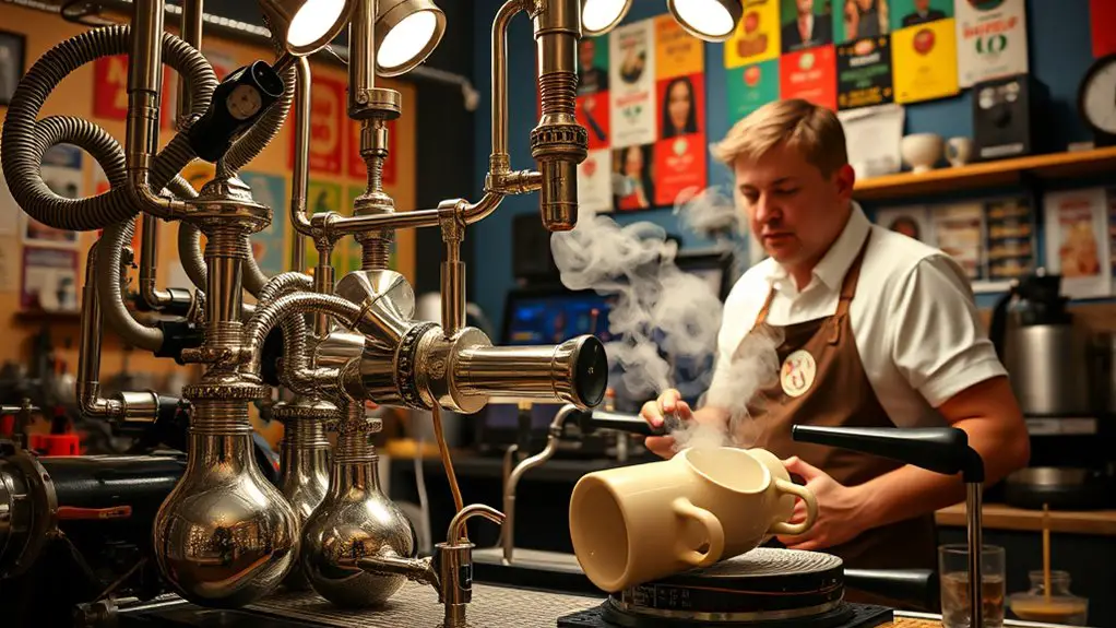 unusual coffee machine records